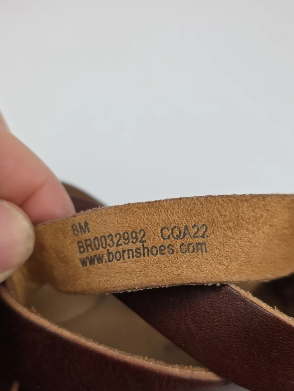 Børn Iwa Woven Brown Leather Women's Sandals Size 8